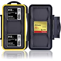 Ares Foto® Caja de protección • Almacenamiento de Tarjeta de Memoria para 6 CF Cards (Compact Flash Cards) • Funda…